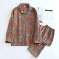 100% Cotton Crepe Pyjama Long Sleeve Pajama Set