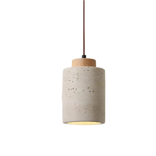 Geometric Wood Pendant Light – Nordic Faceted Shade, Oak or Walnut, 10 or 16.5cm High