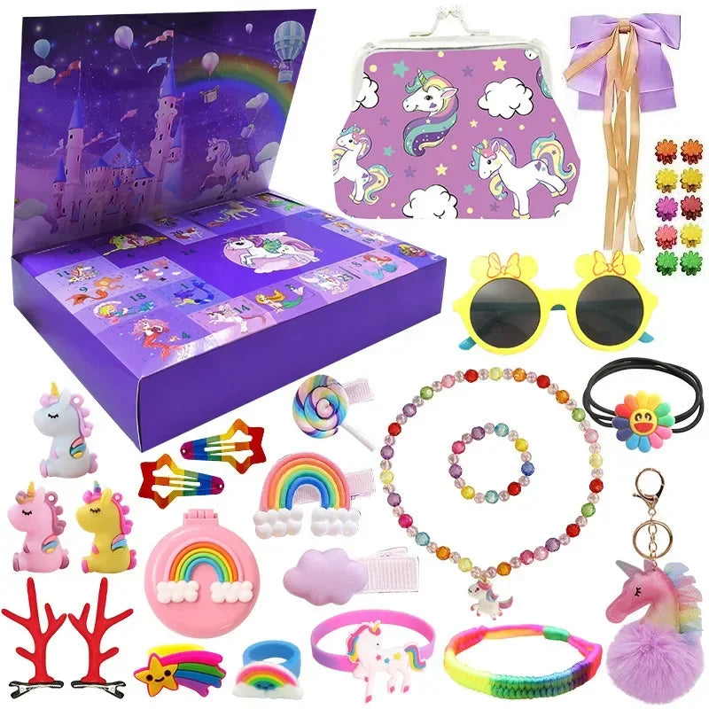 Christmas Advent Calendar – 24-Day Building Brick Set, Christmas Train & Nativity, 27 Designs