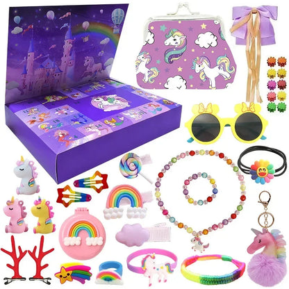 Christmas Advent Calendar – 24-Day Building Brick Set, Christmas Train & Nativity, 27 Designs