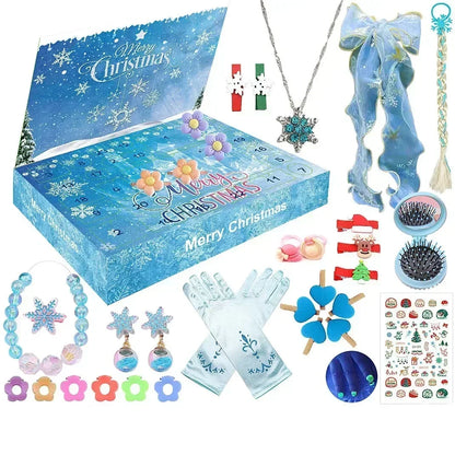 Christmas Advent Calendar – 24-Day Building Brick Set, Christmas Train & Nativity, 27 Designs