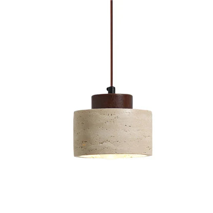 Geometric Wood Pendant Light – Nordic Faceted Shade, Oak or Walnut, 10 or 16.5cm High