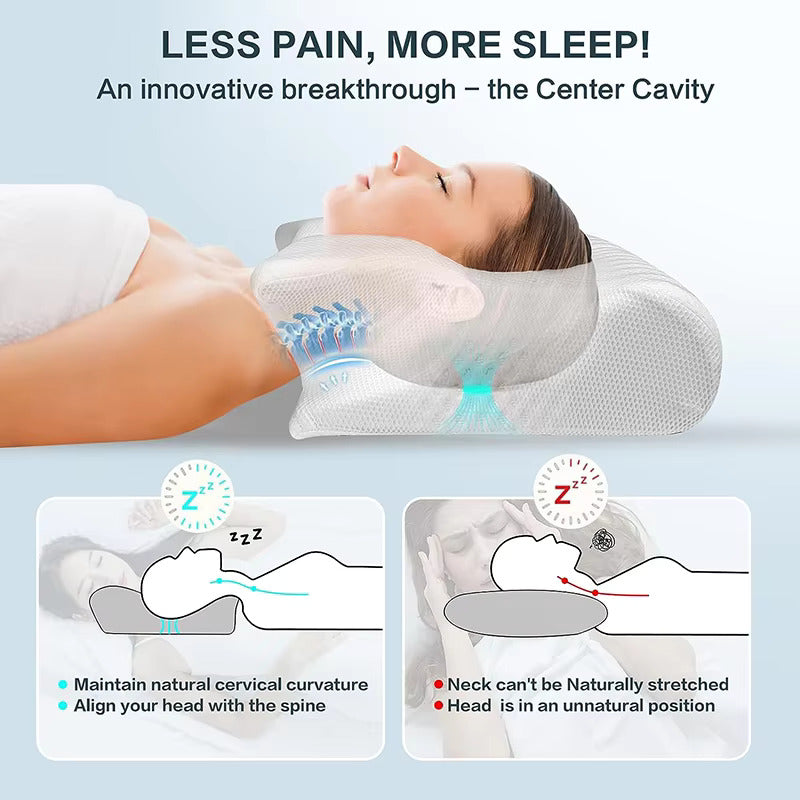 Ergonomic Cervical Memory Foam Pillow for Everyday Sleep Support