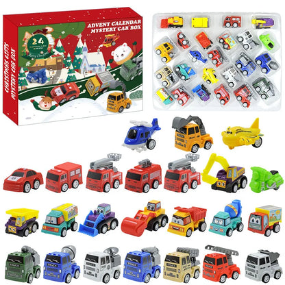 Christmas Advent Calendar – 24-Day Building Brick Set, Christmas Train & Nativity, 27 Designs