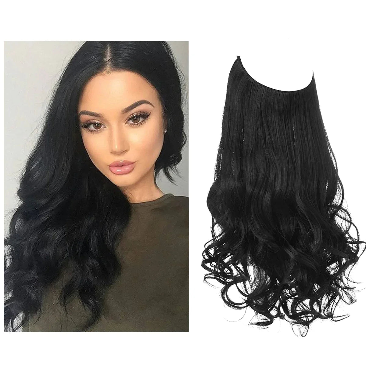 Hair Extensions Real Hair 100% Natural for Fullness and Length | Heat Resistant | Natural Shine | Sansoti