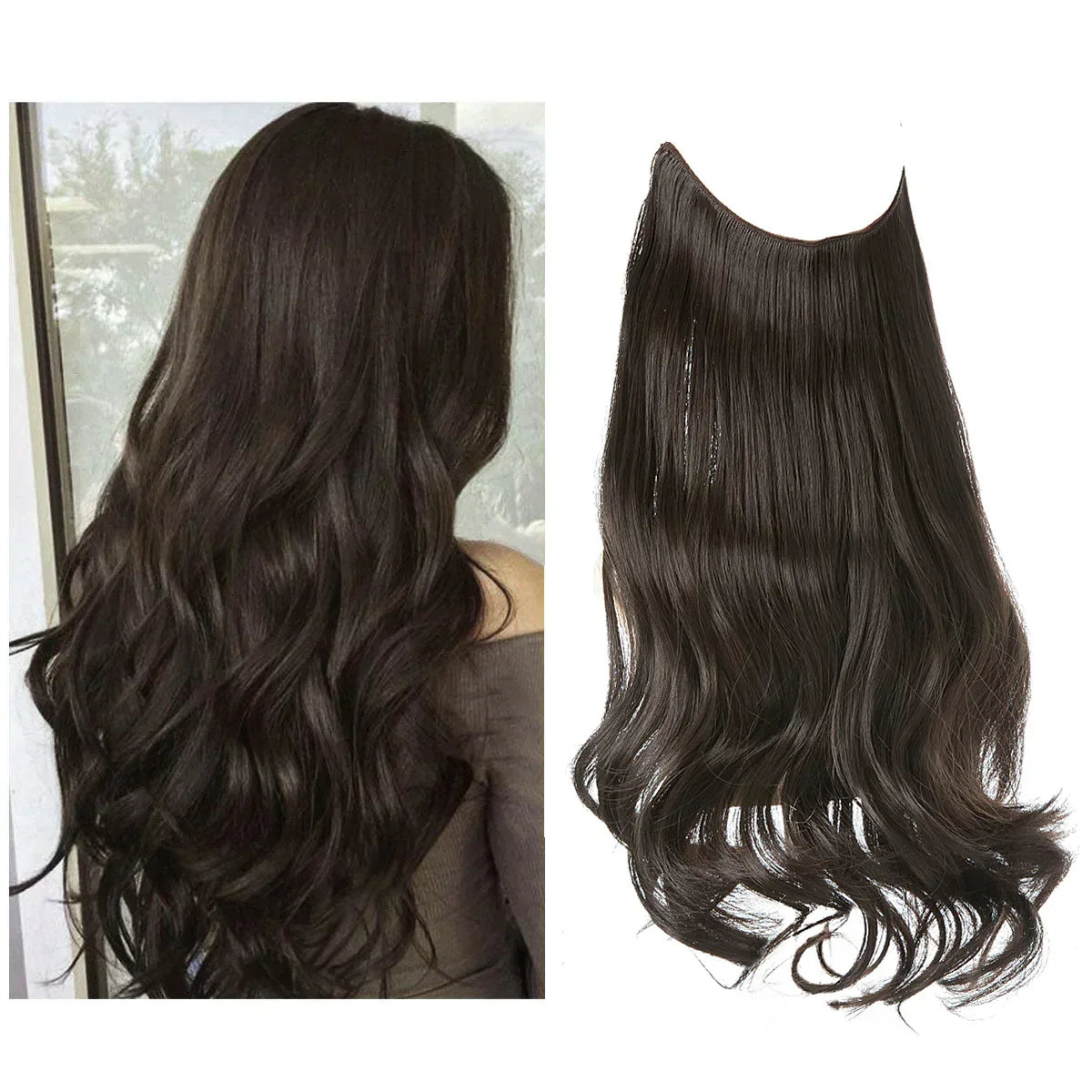 Hair Extensions Real Hair 100% Natural for Fullness and Length | Heat Resistant | Natural Shine | Sansoti