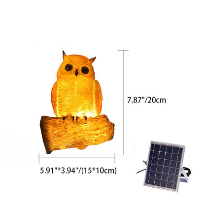 Solar Animal Garden Light – Owl, Chameleon, Toucan or Raccoon Decorative Outdoor Lamp