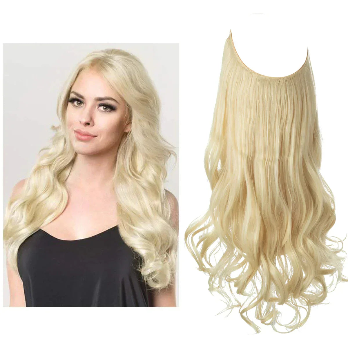 Hair Extensions Real Hair 100% Natural for Fullness and Length | Heat Resistant | Natural Shine | Sansoti
