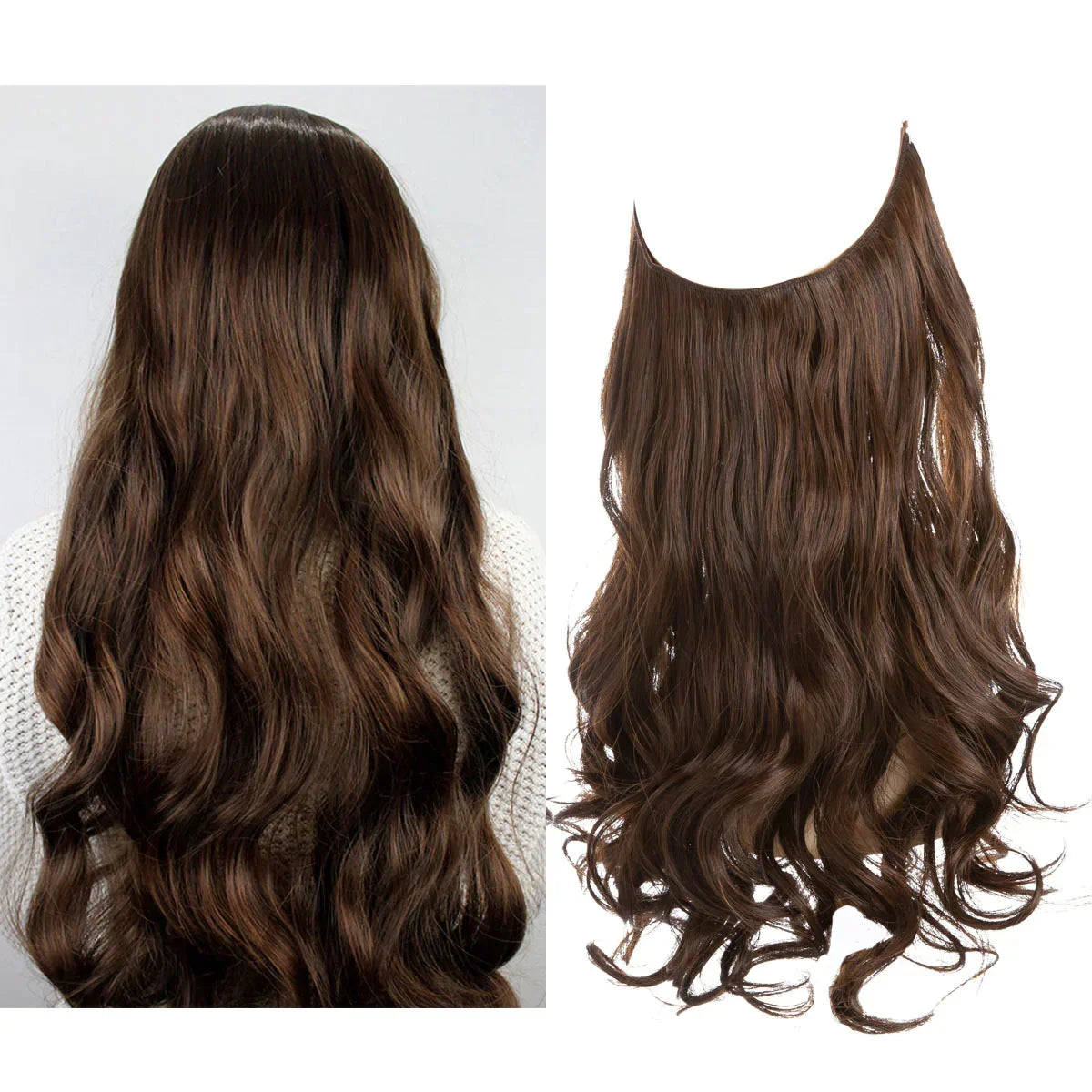 Hair Extensions Real Hair 100% Natural for Fullness and Length | Heat Resistant | Natural Shine | Sansoti