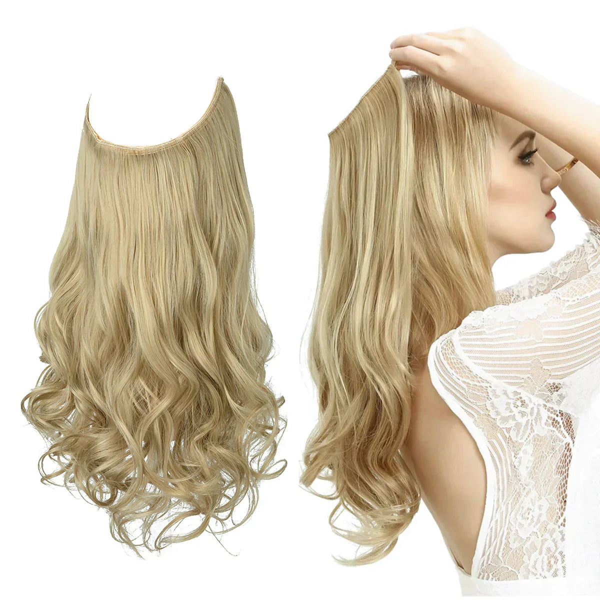 Hair Extensions Real Hair 100% Natural for Fullness and Length | Heat Resistant | Natural Shine | Sansoti