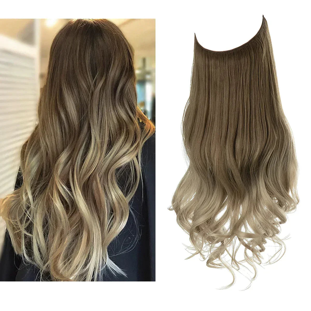 Hair Extensions Real Hair 100% Natural for Fullness and Length | Heat Resistant | Natural Shine | Sansoti