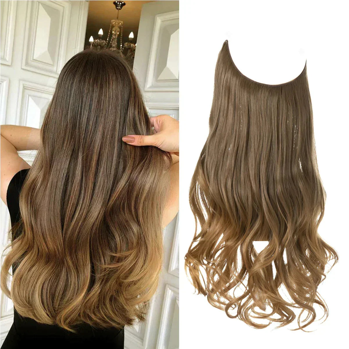 Hair Extensions Real Hair 100% Natural for Fullness and Length | Heat Resistant | Natural Shine | Sansoti