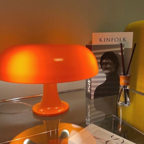 Scandinavian style mushroom table light
