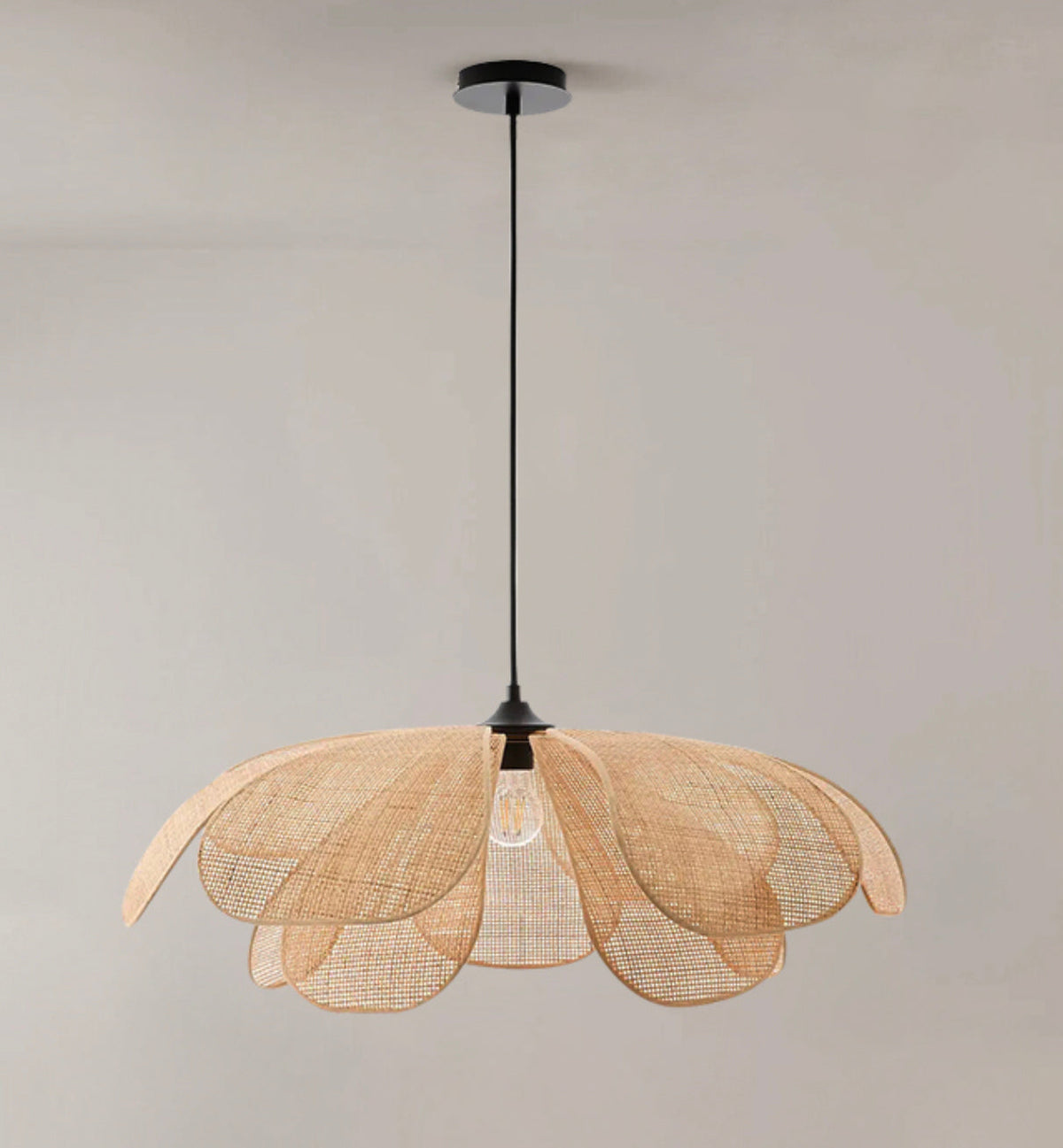 Cefalu Rattan Petals Pendant Light