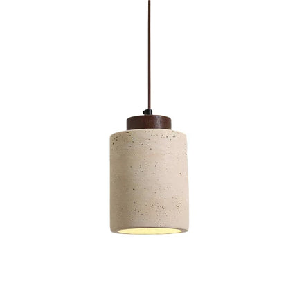 Geometric Wood Pendant Light – Nordic Faceted Shade, Oak or Walnut, 10 or 16.5cm High