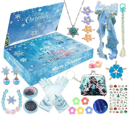Christmas Advent Calendar – 24-Day Building Brick Set, Christmas Train & Nativity, 27 Designs