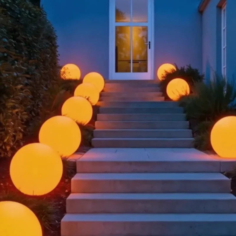 Solar garden ball light – 16 colors with remote control