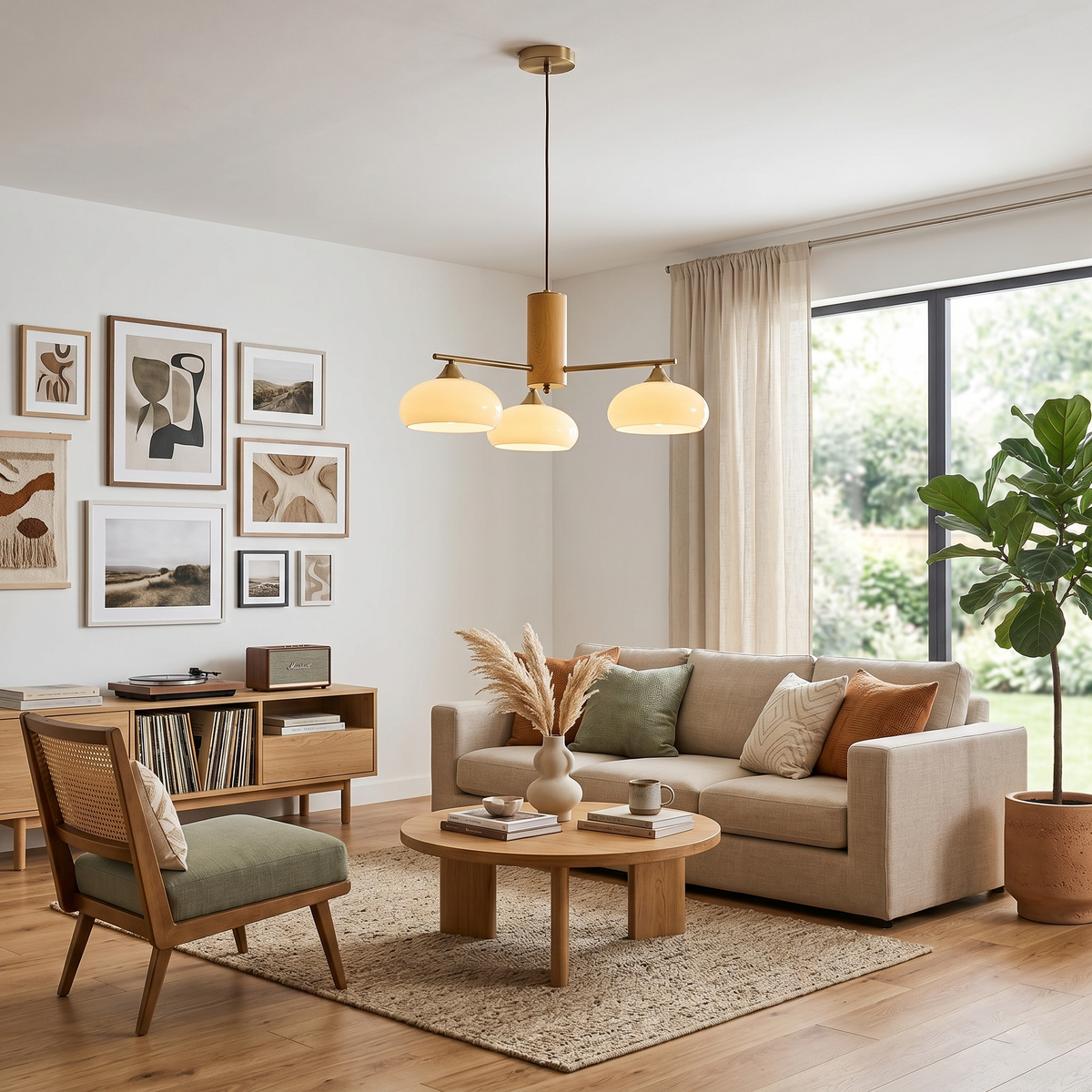 Nova Elliptical Persimmon Chandelier