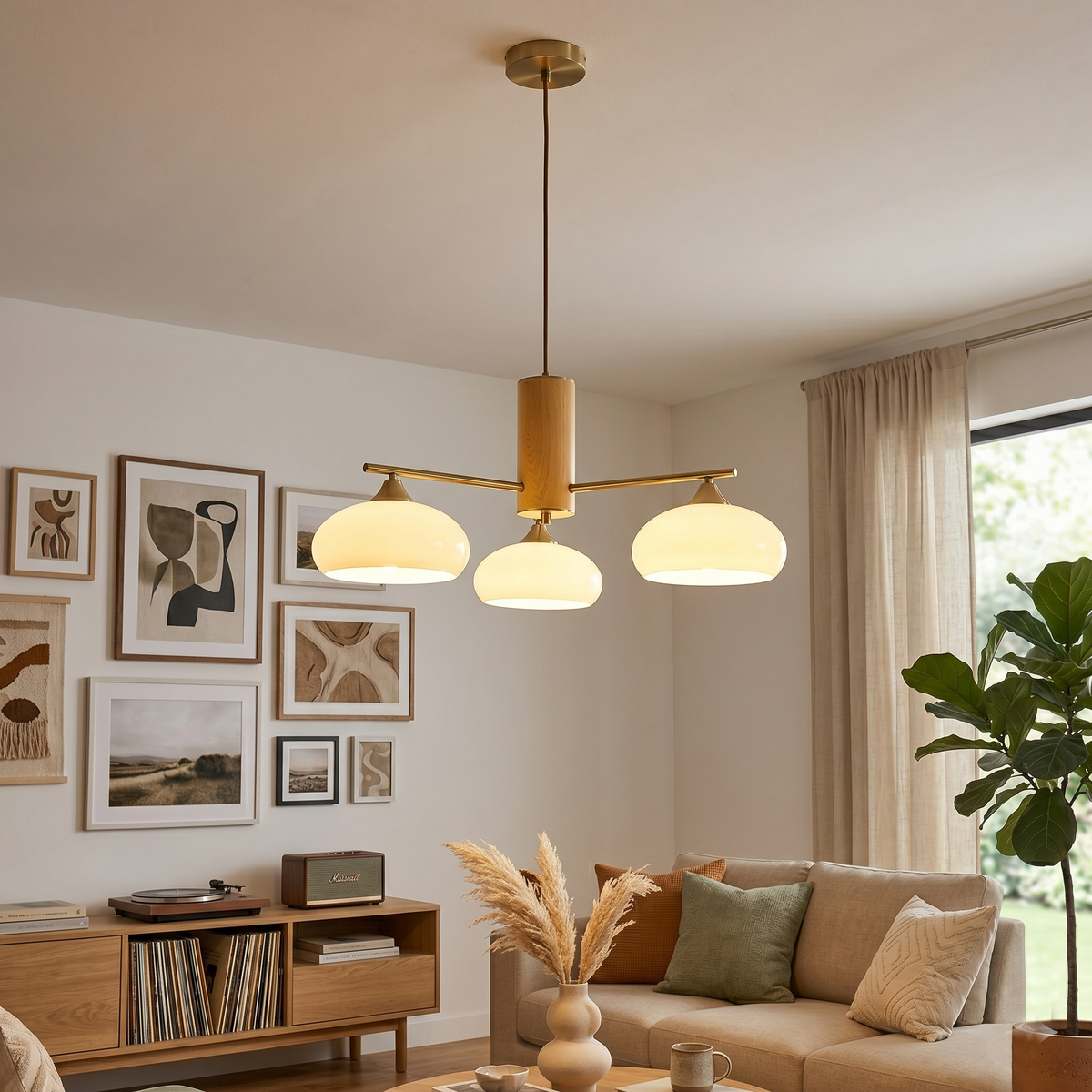 Nova Elliptical Persimmon Chandelier