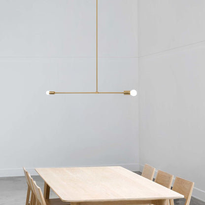 Surry Hills 2 Bulbs Modern Minimalist Line Pendant Light