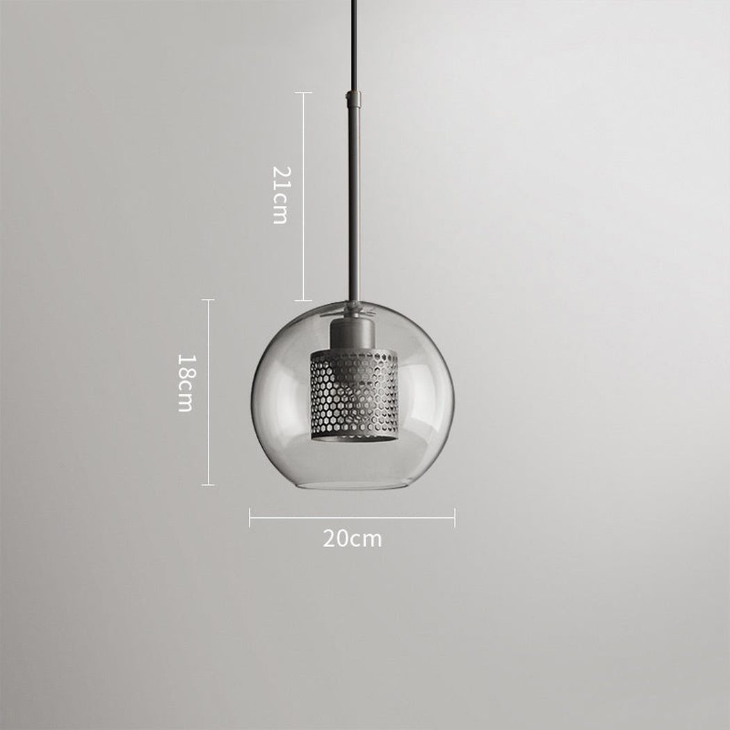 Chiswick Glass Shade Brass Fitting Pendant Light