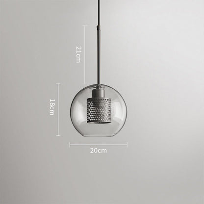 Chiswick Glass Shade Brass Fitting Pendant Light