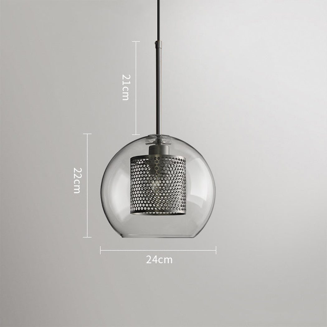 Chiswick Glass Shade Brass Fitting Pendant Light