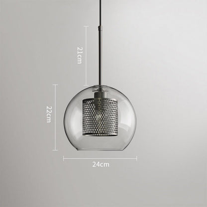 Chiswick Glass Shade Brass Fitting Pendant Light