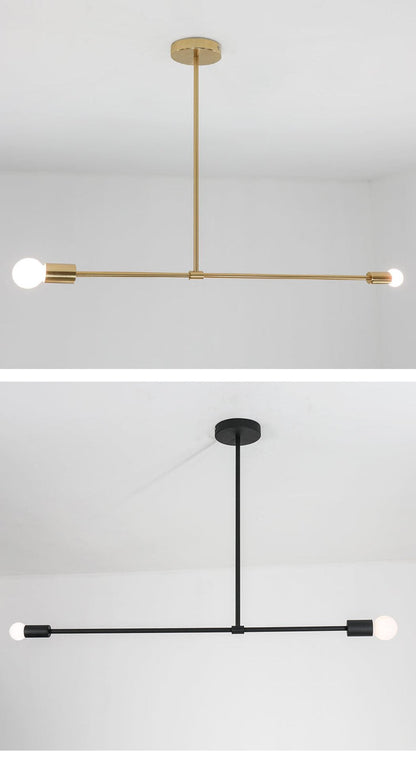 Surry Hills 2 Bulbs Modern Minimalist Line Pendant Light