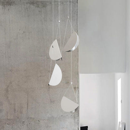 White Glider Minimalist Line Pendant Light