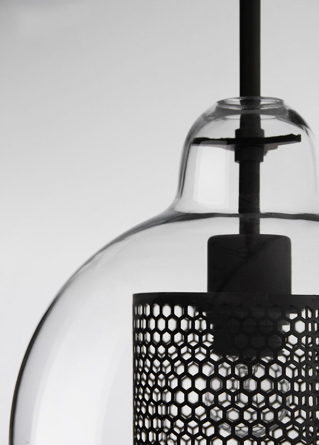 Chiswick Glass Shade Brass Fitting Pendant Light