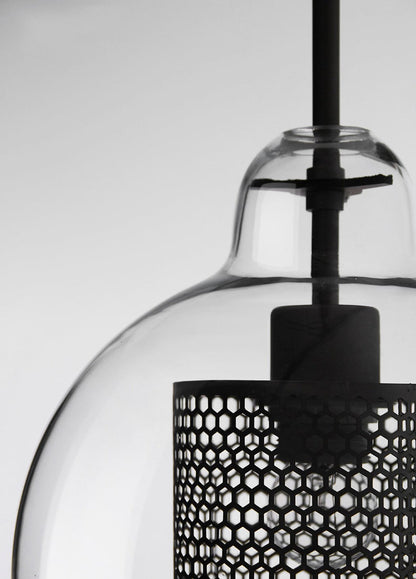 Chiswick Glass Shade Brass Fitting Pendant Light