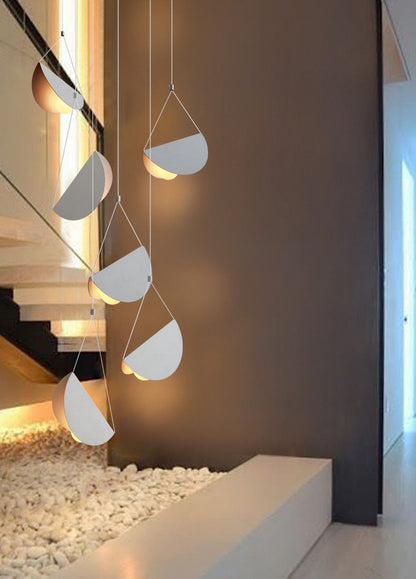 White Glider Minimalist Line Pendant Light
