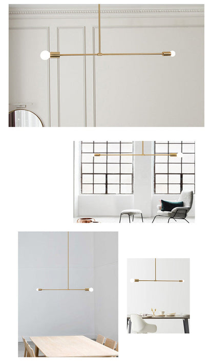 Surry Hills 2 Bulbs Modern Minimalist Line Pendant Light