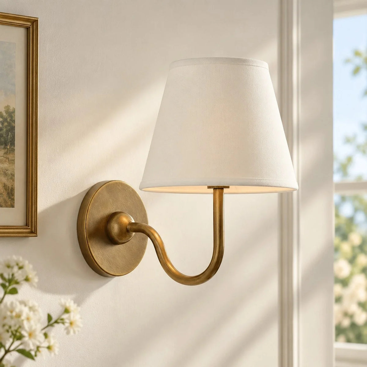 Tansy Classic Traditional Pleated Shade Wall Sconce