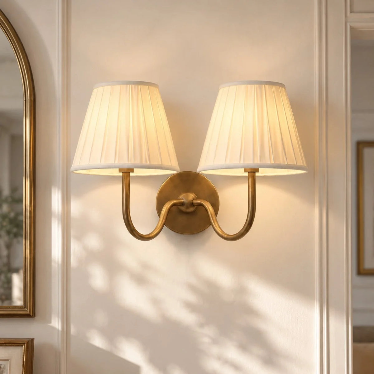 Tansy Classic Traditional Pleated Shade Wall Sconce