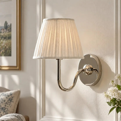 Tansy Classic Traditional Pleated Shade Wall Sconce