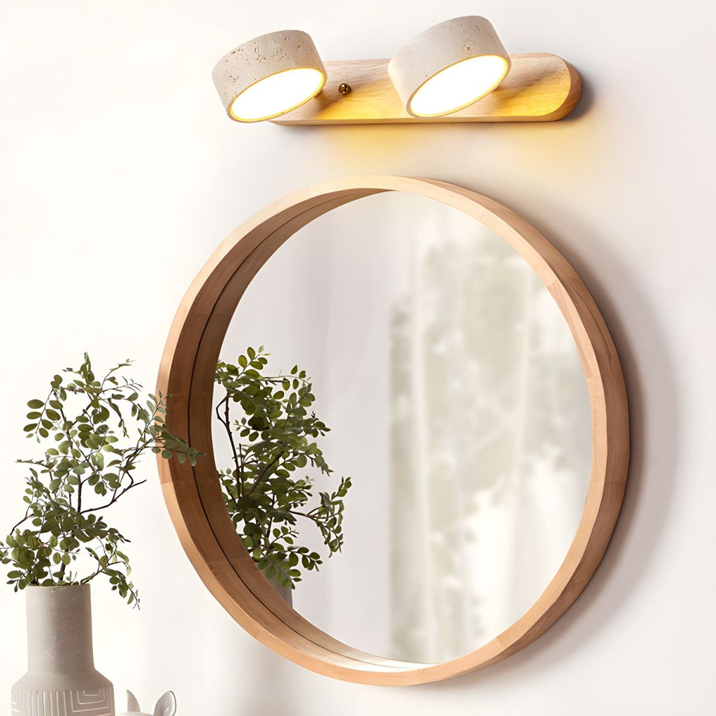 LED lamp made of natural stone for hallway, bathroom, bedroom