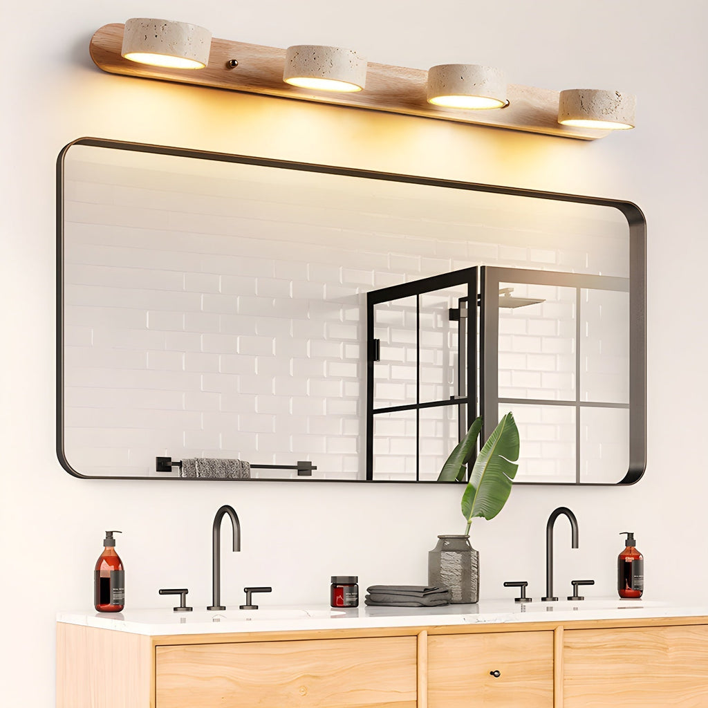 LED lamp made of natural stone for hallway, bathroom, bedroom