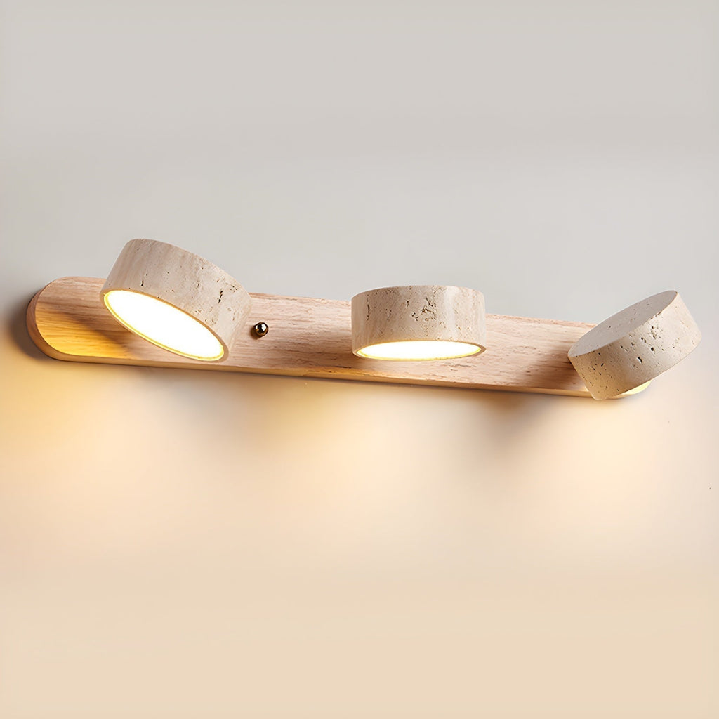 LED lamp made of natural stone for hallway, bathroom, bedroom