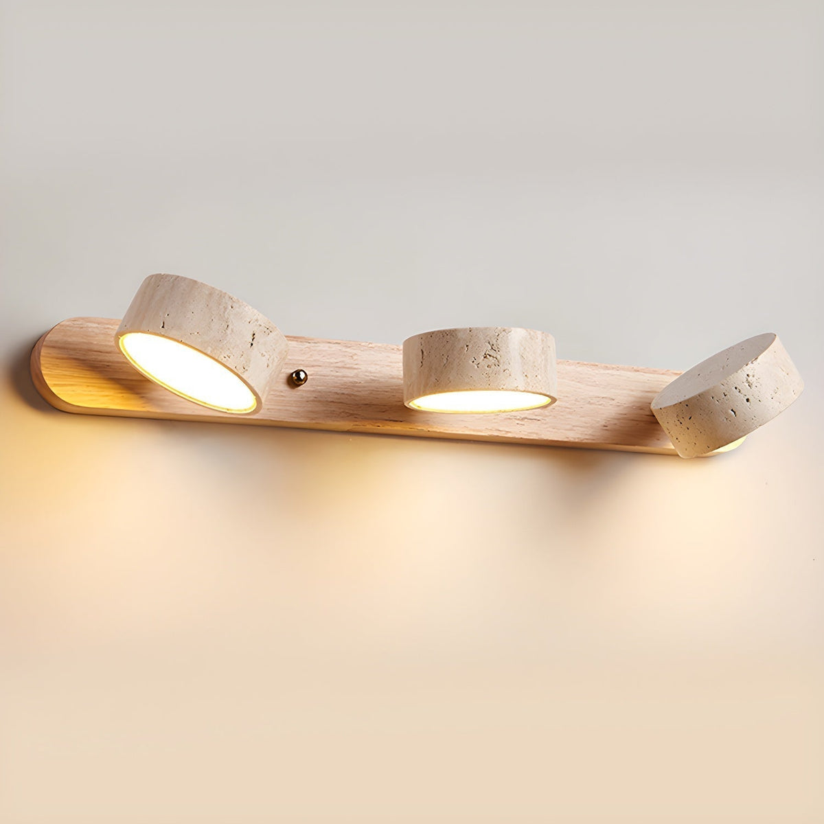 LED lamp made of natural stone for hallway, bathroom, bedroom