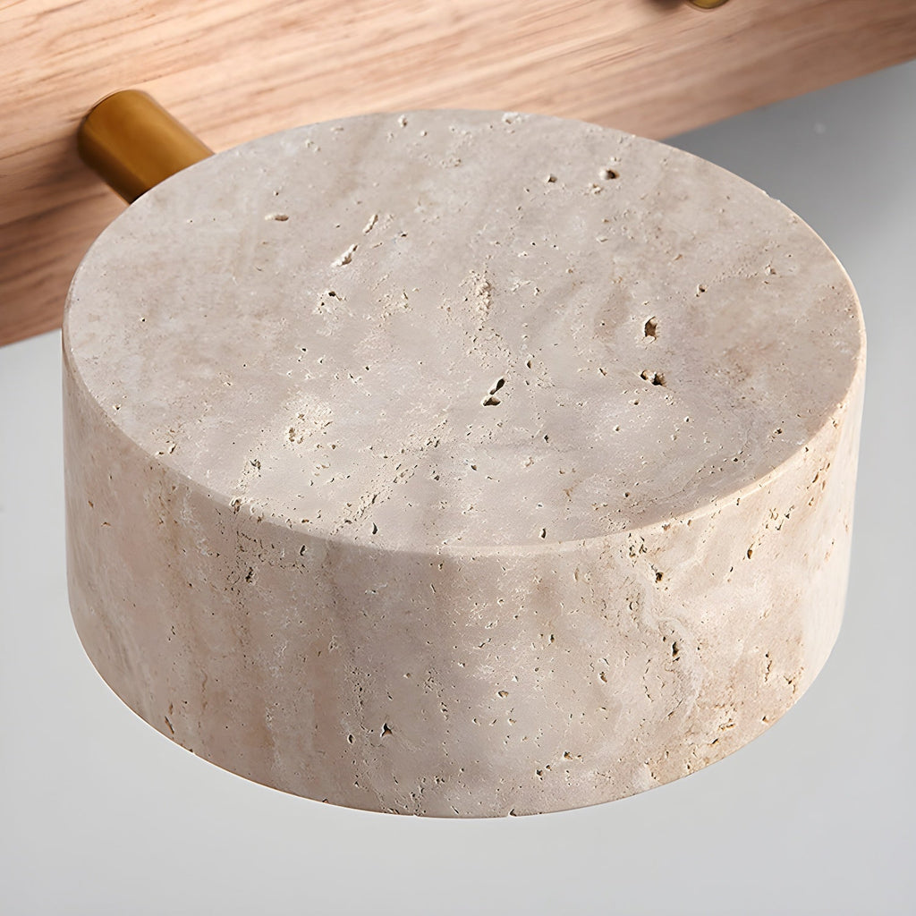 LED lamp made of natural stone for hallway, bathroom, bedroom