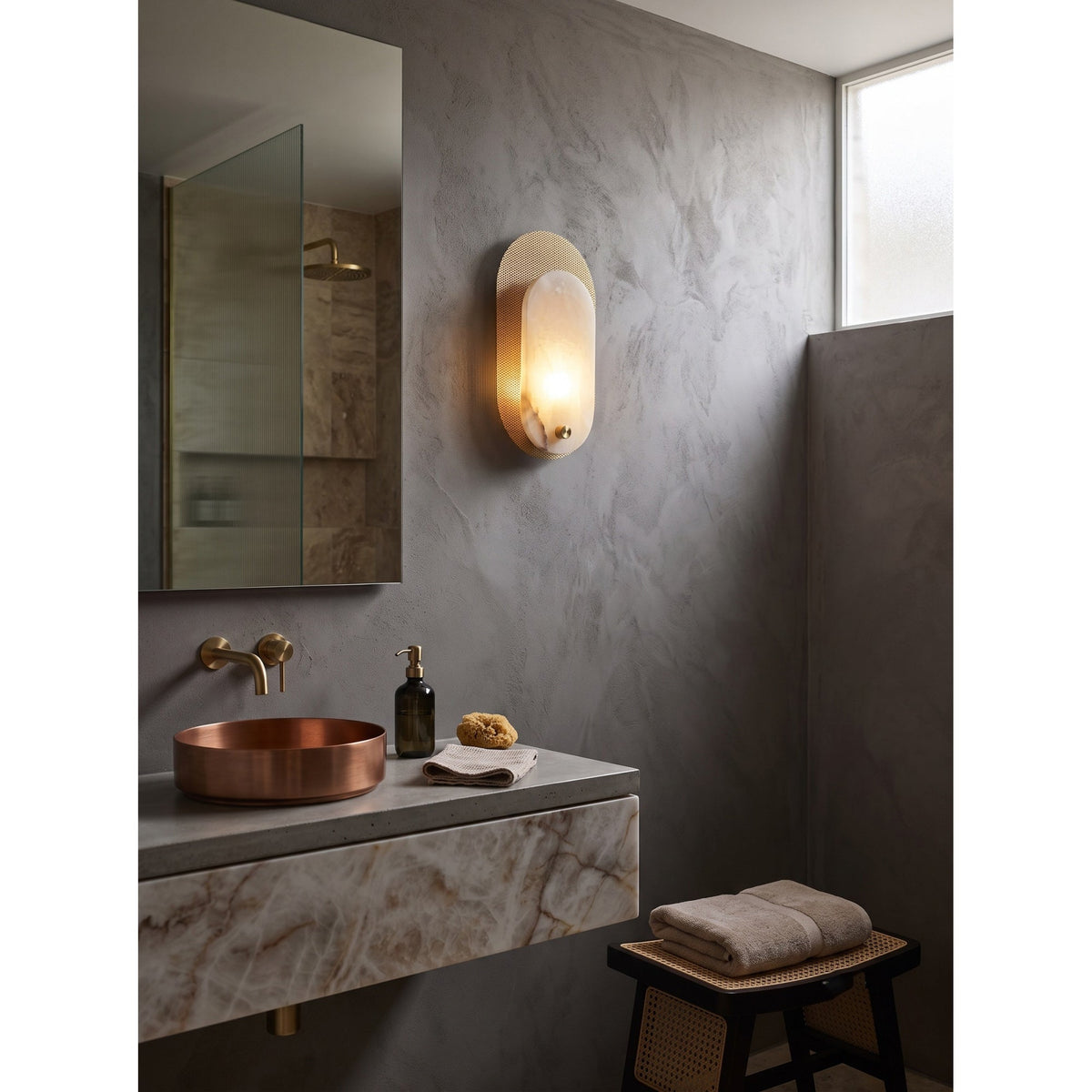 Timeless Alabaster Wall Lamp Collection Hub