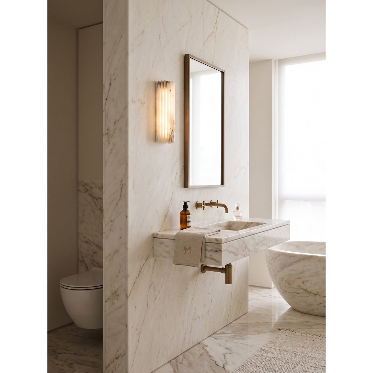 Timeless Alabaster Wall Lamp Collection Hub