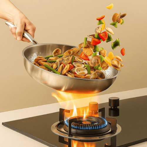 Reliable practical kitchenware – Universal use frying pan
