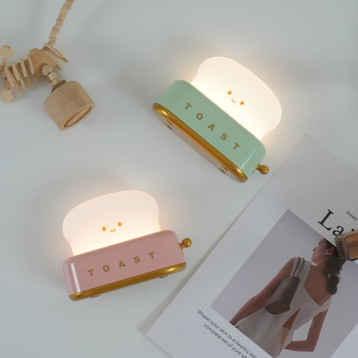 Toaster Table Lamp (built-in battery)