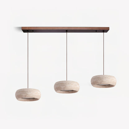 Travertine Drum Pendant Lamp