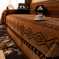 Sofa cover for living room with tribal pattern – soft sofa protector