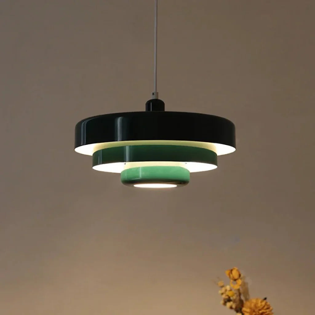 Hind Triple Layer Disc Macaron Pendant Light