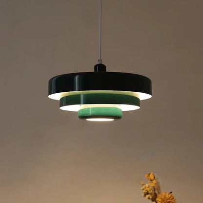 Hind Triple Layer Disc Macaron Pendant Light